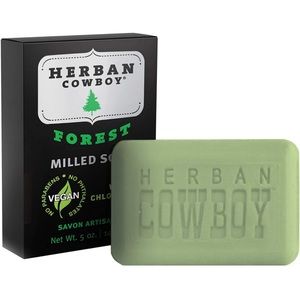 Herban Cowboy Milled Bar Soap Forest – 5 oz | Men’s Bar Soap | Certified Vegan